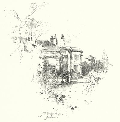 Sra. Thrales House, Streatham (litho) de Herbert (after) Railton
