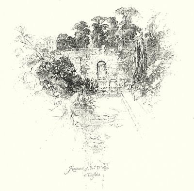 Residência do Reverendo Dr. Wise, em Ellsfield (litho) de Herbert (after) Railton
