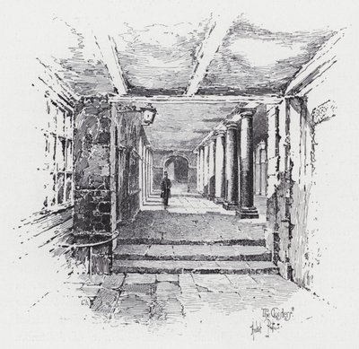 Os Claustros (gravura) de Herbert (after) Railton