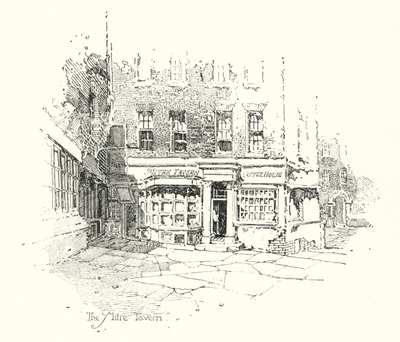 A Taverna Mitre, Londres (litho) de Herbert (after) Railton