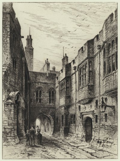 O Portal da Normandia (gravação) de Herbert (after) Railton