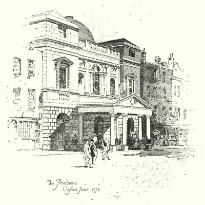 O Pantheon, Oxford Street, Londres de Herbert (after) Railton
