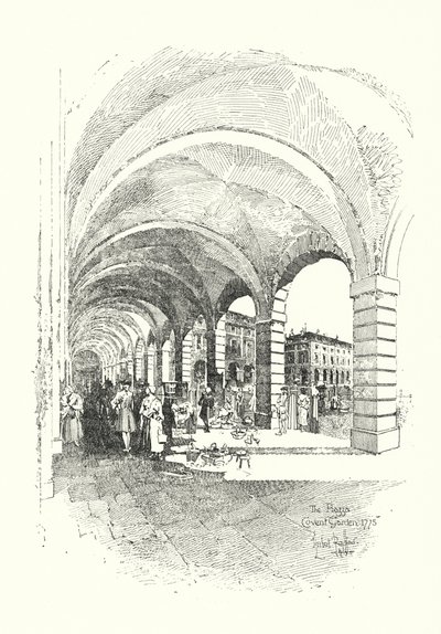 The Piazza, Covent Garden, Londres de Herbert (after) Railton