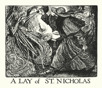 Lendas de Ingoldsby: A Lay of St Nicholas (litografia) de Herbert Cole