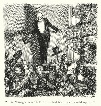 Lendas de Ingoldsby: A Row in an Omnibus, Caixa (litografia) de Herbert Cole