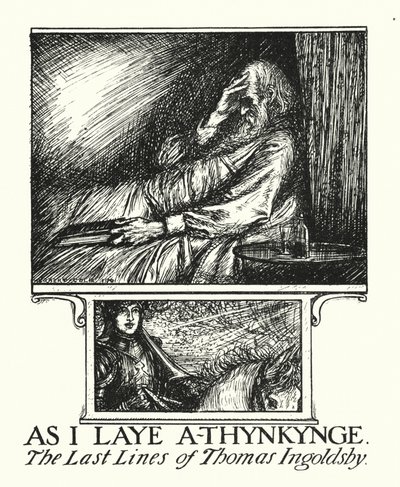 Lendas de Ingoldsby: As I Laye A-thynkynge (litografia) de Herbert Cole