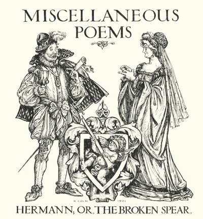 Lendas de Ingoldsby: Hermann, ou, a Lança Quebrada (litografia) de Herbert Cole