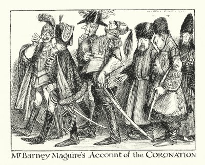 Lendas de Ingoldsby: Mr Barney Maguires Account of the Coronation (litografia) de Herbert Cole