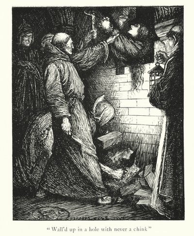 Lendas de Ingoldsby: Abadia de Netley (litografia) de Herbert Cole