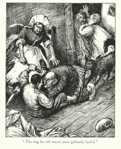 Lendas de Ingoldsby: O Cão do Ensacador (litografia) de Herbert Cole