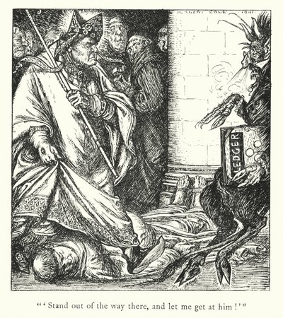 Lendas de Ingoldsby: Os Irmãos de Birchington (litografia) de Herbert Cole