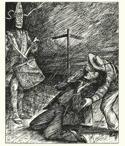 Lendas de Ingoldsby: O Baterista Morto (litografia) de Herbert Cole