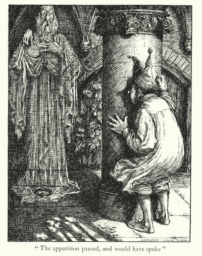 Lendas de Ingoldsby: O Fantasma (litografia) de Herbert Cole