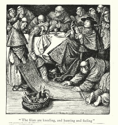 Lendas de Ingoldsby: A gralha de Rheims (litografia) de Herbert Cole