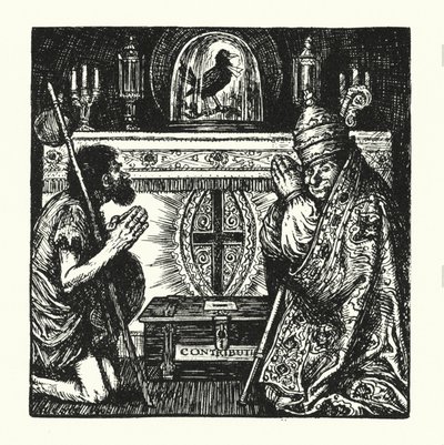 Lendas de Ingoldsby: A gralha de Rheims (litografia) de Herbert Cole