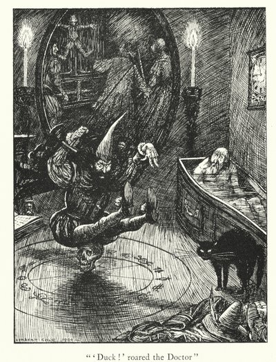 Lendas de Ingoldsby: A sanguessuga de Folkestone (litografia) de Herbert Cole