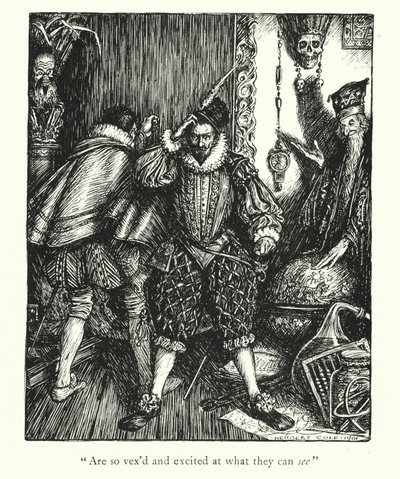 Lendas de Ingoldsby: O Senhor de Thoulouse (litografia) de Herbert Cole