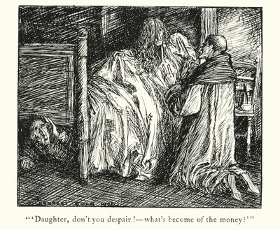 Lendas de Ingoldsby: A Velha Vestida de Cinzento (litografia) de Herbert Cole