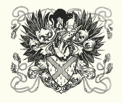 Lendas de Ingoldsby: Ilustração da página de rosto (litografia) de Herbert Cole