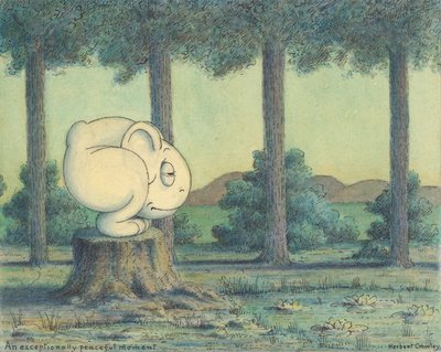 Um momento excepcionalmente pacífico, c.1910 de Herbert E. Crowley