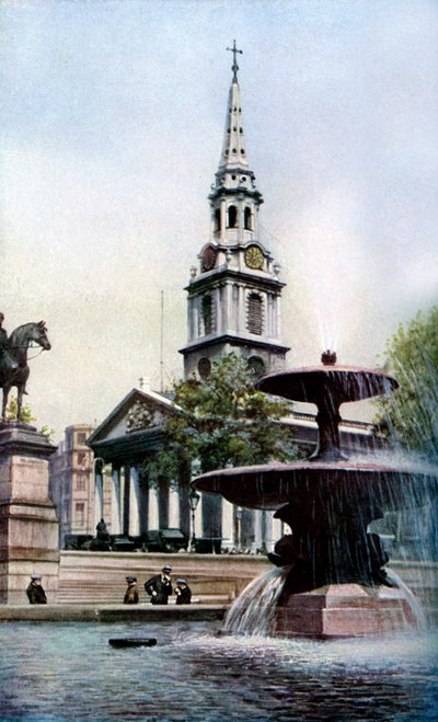 Igreja de St Martin-in-the-Fields, Trafalgar Square, Londres, c1930s. de Herbert Felton