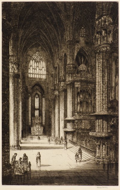 Catedral de Colônia (gravura) de Herbert Gordon Warlow
