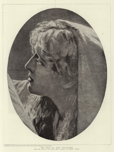 A cabeça de Maria Madalena de Herbert Gustave Schmalz