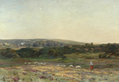 Crepúsculo da noite, Studland, Dorset, 1904 de Herbert Hughes Stanton