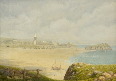 Tenby, a praia (Óleo sobre tela) de Herbert Isambard Owen