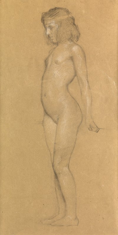 Estudo para "As nuvens arrasadoras da glória", 1898 de Herbert James Draper