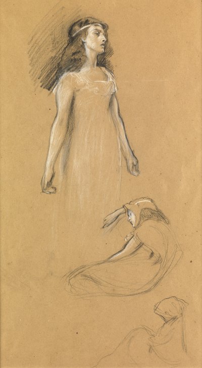 Estudo para "Tristram e Yseult", c.1901 de Herbert James Draper
