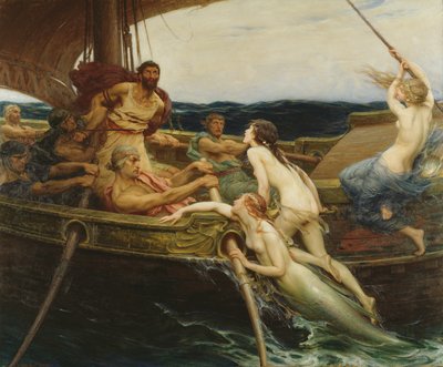 Ulisses e as sereias de Herbert James Draper