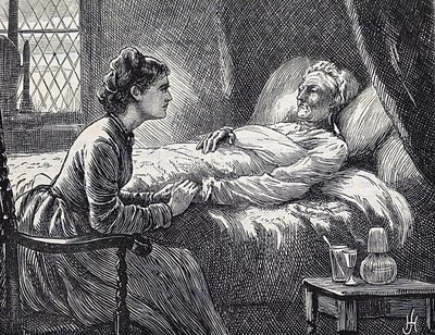 Uma filha no leito de morte da sua mãe de Herbert Johnson