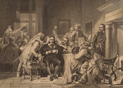 Charles I. na sala da guarda, 1886 de Herbert Bourne