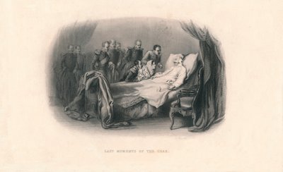 Últimos momentos do czar, c1857. de Herbert Bourne