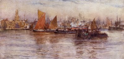Limehouse Reach (cor litho) de Herbert Menzies (after) Marshall