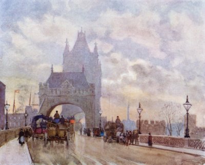 Na Ponte da Torre (cor litho) de Herbert Menzies (after) Marshall