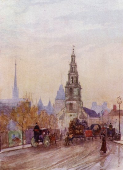 São Clemente e os tribunais de justiça (cor litho) de Herbert Menzies (after) Marshall