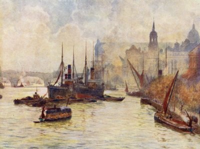 Vista da Ponte da Torre (cor litho) de Herbert Menzies (after) Marshall