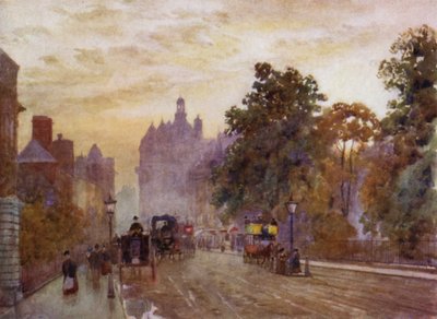 Westward de Hyde Park Corner (cor litho) de Herbert Menzies (after) Marshall