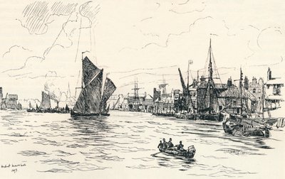 Do cais de Limehouse, 1873, 1894 de Herbert Menzies Marshall
