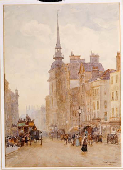 Olhando para baixo da Colina Ludgate da Escadaria de São Paulo, 1900 de Herbert Menzies Marshall