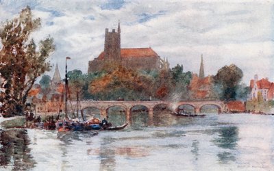 A, ponte, e, catedral, Auxerre de Herbert Menzies Marshall