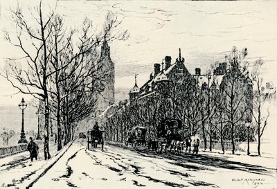 The Embankment, Westminster, c1892, 1894 de Herbert Menzies Marshall