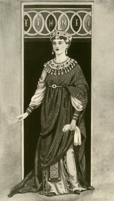 Uma imperatriz do império oriental ou ocidental - século V aC, 1924. de Herbert Norris