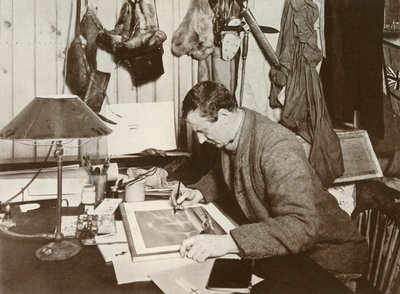 Dr. Wilson Elaborando o Esboço Dado a P. 258, 1911, 1913 de Herbert Ponting