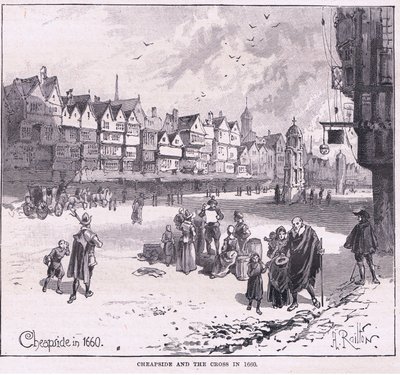 Cheapside AD 1660 de Herbert Railton