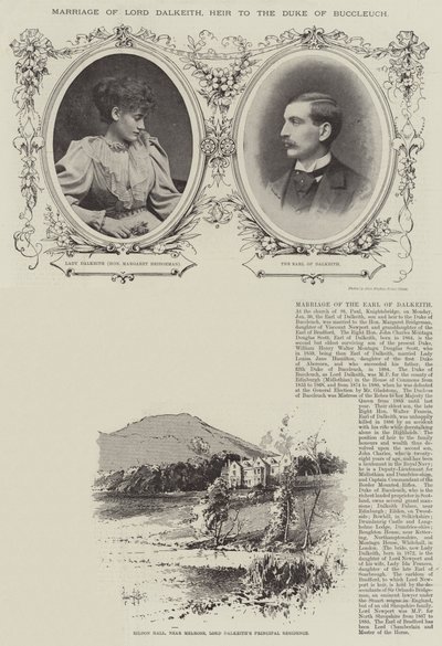 Casamento do Senhor Dalkeith, Herdeiro do Duque de Buccleuch de Herbert Railton