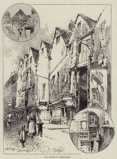 Casas antigas em Bermondsey de Herbert Railton
