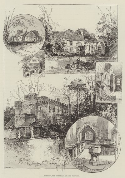 Somersby, o berço do senhor Tennyson de Herbert Railton
